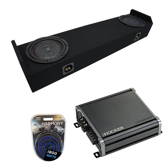 06-14 Honda Ridgeline Truck Kicker CompVT CVT10 Dual 10" Sub Box Package CXA8001