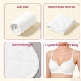 thumbnail image 3 of Cotton Bra Sweat Pads 3 Pack 17.3 x 3.2 inch Under Breast Absorbent Liners, Tummy Sweat Rash Protection for Women and Men (White), 3 of 6