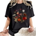 thumbnail image 5 of Black Summer Tops Plus White Blouse for Women Dressy Elegant Womens T Shirts Casual Graphic, 5 of 6