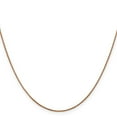 thumbnail image 2 of Primal Gold 14 Karat Rose Gold 0.85mm Diamond-cut Spiga Chain Necklace, 2 of 4