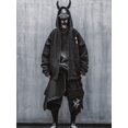 thumbnail image 5 of Niepce Inc Japanese Streetwear Black Men's Gothic Zip Up Hoodie Jacket, 5 of 10