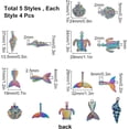 thumbnail image 3 of 20Pcs Ocean Charms Pendants Sea Life Marine Spiral Conch Shell Fishtail Tortoise Alloy Colorful Charm, 3 of 6