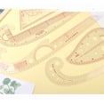 thumbnail image 3 of Necvior French Curved Ruler Craft Sewing Tool Multifunction Measure Ruler Clear Scale, 3 of 12