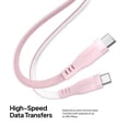thumbnail image 5 of Powertek USB-C to USB-C Two-Tone Pastel Fast Charge Cable, 6 ft, Pink, 5 of 8