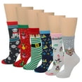 thumbnail image 4 of Sumona 6 pairs of Christmas Novelty  Holiday Crew Socks, 4 of 5