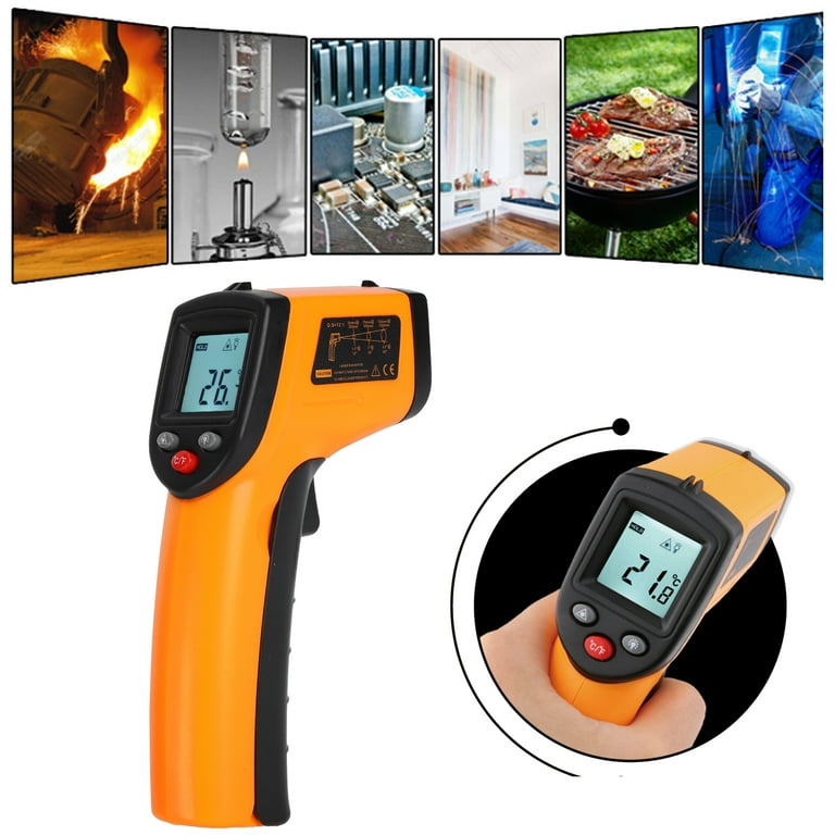 Thermometer, Portable Digital Thermometer High Accuracy -50 Degrees Celsius  ~530 Degrees Celsius Large Range For Water Temperature Measurement 