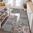 thumbnail image 2 of Pioneer Flower Floral Print Pattern Kitchen Rugs Sets Of 3,Kitchen Runner Rugs Non Skid Washable,Decorative Kitchen Floor Mats for Kitchen,Sink,Laundry,17"x30"+ 17"x47" + 17"x59", 2 of 6