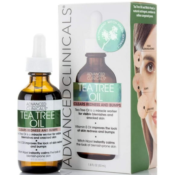 Advanced Clinicals Tea Tree Oil for Redness and Bumps. (1.8oz) 1.8oz