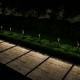 thumbnail image 6 of Pure Garden Stainless-Steel Outdoor LED Solar Lights 12-Pack (Silver), 6 of 7