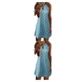 thumbnail image 3 of Vestido corto informal Qarigey estampado Halter Mujer Primavera Verano S M L XL 2XL 3XL 4XL 5XL, 3 of 6