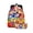 3, variant on New cartoon anime cool digital fun circus print large-capacity student campus commuter backpack and pencil case two-piece set