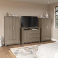 thumbnail image 4 of Somerset Armoire Cabinets & Dresser TV Stand in Ash Gray - Engineered Wood, 4 of 7