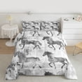 thumbnail image 2 of Castle Fairy Farm Horse Queen Comforter Set,Farmhouse Animal Bedding Comforter Set, 2 of 8