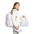 thumbnail image 2 of Cute Backpack 3PC Set Backpack with Lunch Bag Pouch Large Capacity Backpack for Travel 2026 Back to School(PP1,One Size), 2 of 4