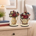 thumbnail image 3 of American 250th Independence Day Tabletop Decor, Patriotic Flower Watering Can Pitcher Ornament 1776-2026, Quartersemicentennial Collectible Milestone Sign with Flag for Home Desk, 1Pc, 3 of 5