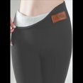 thumbnail image 2 of Leggings de Cintura Alta y Gruesos para Mujer: Pantalones de Yoga, Ciclismo y Entrenamiento con Control de Abdomen Sin Transparencias. Gris Oscuro y Etiqueta M, 2 of 3