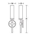 thumbnail image 2 of HNTS0518MBSN AFX Huntington - 1 Light Wall Sconce-18 Inches Tall and 4.5 Inches Wide-Satin Nickel Finish, 2 of 5