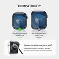 thumbnail image 7 of Sodi 2 Pack Hard PC Case with Built-in Tempered Glass, Ultra-Thin Anti-Scratch Cover for Apple Watch Series 9/8/7 - 41mm - Clear, 7 of 7