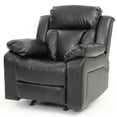 thumbnail image 6 of Glory Furniture Daria Faux Leather Rocker Recliner in Black, 6 of 7