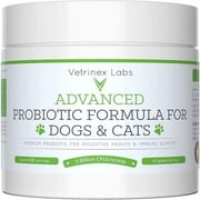 Vetrinex Labs Probiotic Powder - Stop Coprophagia - Stool, Poop Eating Deterrent & Prevention - Diarrhea, Bad Breath & Yeast Infection Prevention - Better Skin, Gut Flora & Immunity - for Dogs & Cats