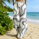 thumbnail image 1 of TaTaai Women's Spring Summer Palazzo Pants Floral Print Loose Wide Leg Tapered Cuff Design with Side Pockets and Elastic Waist for Casual and Vacation Outfits Gift, 1 of 8