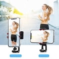 thumbnail image 4 of 360 Degree Rotating Mobile Phone Clip Multi-function Live Broadcast Horizontal Vertical Selfie Stick Cellphone Holder Tripod black, 4 of 5