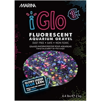 Gravier galactique fluorescent iGlo Marina, multicolore, 2 kg (4,4 lb)
