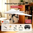 thumbnail image 3 of ZOUBAOQ RC Paper Airplane Kit with Gyro Stabilizer, 2.4 GHz Dual-Propeller Flying Toy for Outdoor Play, 3 of 10