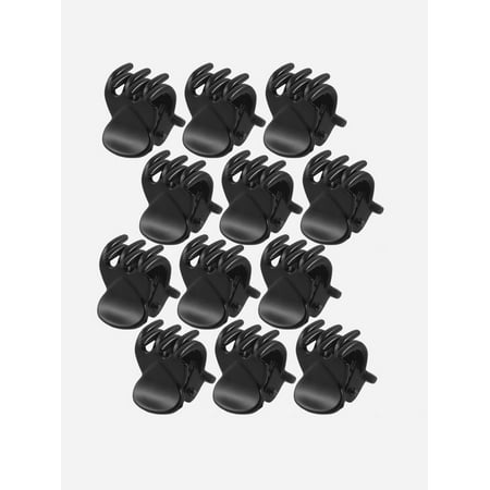Unique Bargains 6 Pair Black Plastic Hairclip Hair Clamp Claw Clip for (Best Ombre Kit For Black Hair)