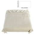 thumbnail image 3 of Waffle Weave Blanket Cozy Throws Sofa Breathable Fuzzy Blanket For All Seasons Couch Bed Home Decor Office Machines Washable Fleece Throw Blanket, 3 of 6