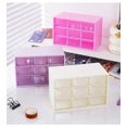 thumbnail image 2 of 9 Grid drawer organizer Transparent Small Drawer Partitioned Student Desk Wall-mounted Sundries Storage Box Cute, 2 of 9