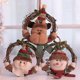 thumbnail image 3 of Colgante de corona navideña Yashi Papá Noel muñeco de nieve alce decoración del hogar 2022, 3 of 3