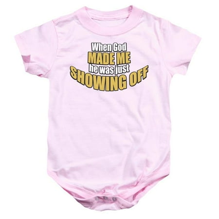 

Trevco ATA2487D-SS-2 Showing Off-Infant Snapsuit Pink - Medium - 12 Month
