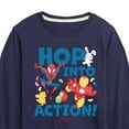 thumbnail image 3 of Marvel The Avengers - Easter Hop Into Action - Toddler And Youth Long Sleeve Graphic T-Shirt, 3 of 5