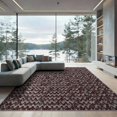 thumbnail image 2 of ODIKA 8'x10' Washable Area Rug Non-Slip Chair-Friendly Mat Geometric Layered Long Clusters Staggered Contemporary Rhythmic Repeating for Dining Room, Large Office, Lounge, 2 of 7