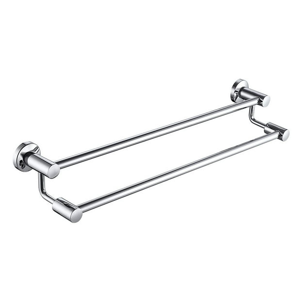 Aquaterior 23" Towel Bar Rack Holder Wall Mount Stainless Steel Double