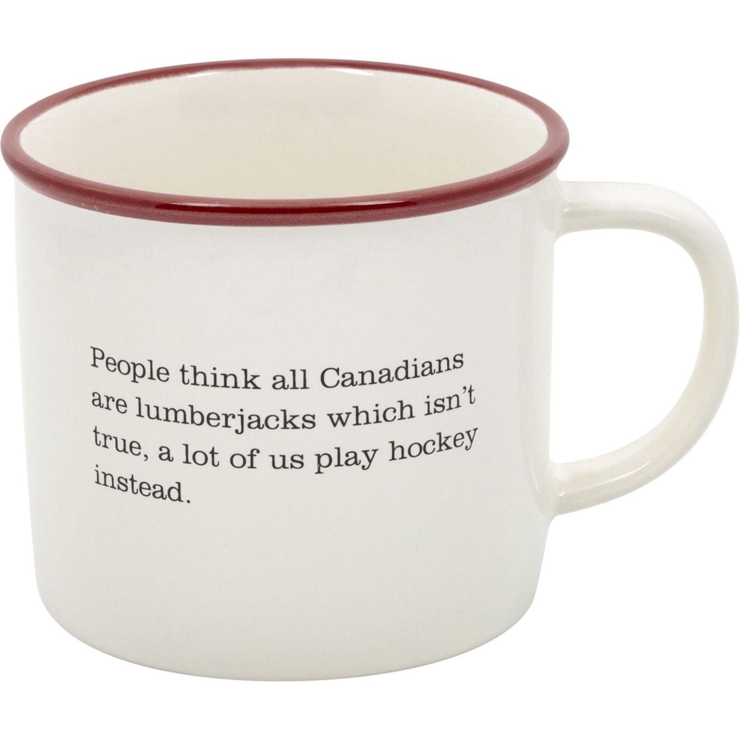 Canadiana Stoneware mug - "Canuck"