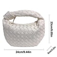 thumbnail image 3 of Handbag Woven Bag PU Leather Women Shoulder Wallet Large Volume Braided Bag, 3 of 5