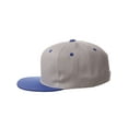 thumbnail image 3 of Classic Snapback Hat Custom A to Z Initial Letters, Lt Grey Royal Cap White Blue Letter Initial N, 3 of 3
