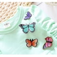 thumbnail image 2 of Baby Girls Clothing Set 2pcs Long Sleeve T Shirt and Skirt Pants Cute Clothes for Kids,Green,6-12Months, 2 of 5