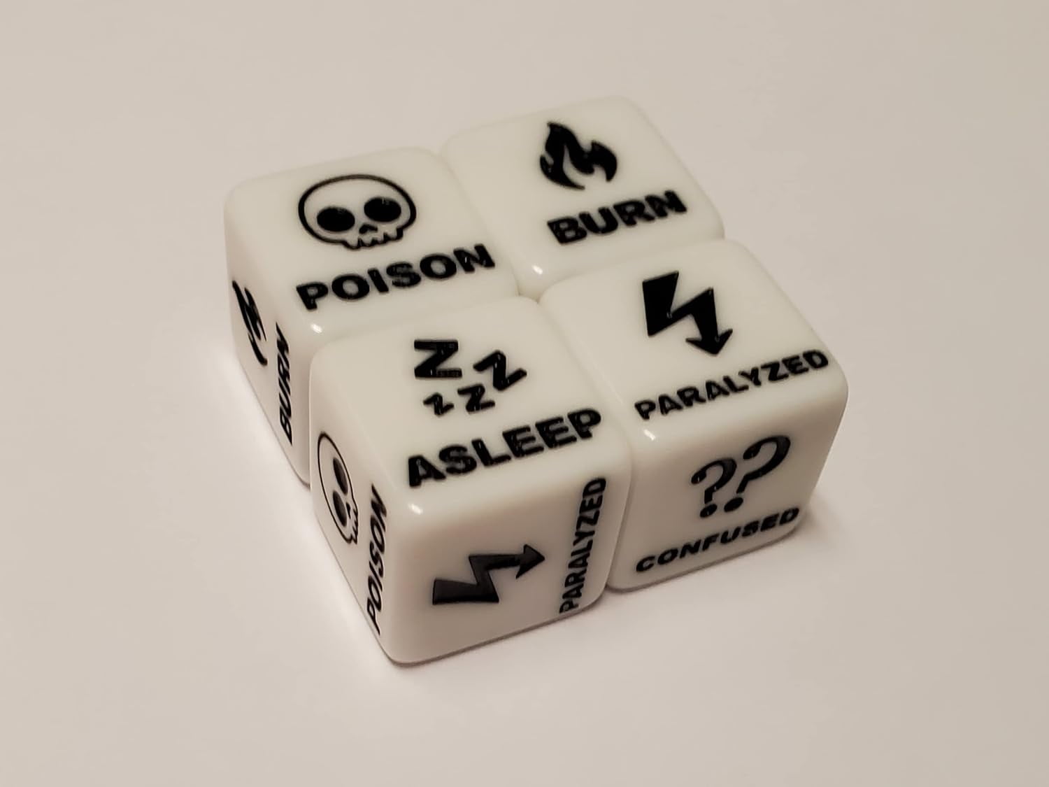 Ultimate Pokemon TCG Compatible Dice Set / Damage Counters 10-120, Special Condition Counters and Heads & Tails Dice