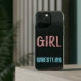 thumbnail image 3 of DistinctInk Clear Hybrid Case for Apple iPhone 15 Pro (6.1" Screen) - Yes I'm a Girl Yes I Speak Fluent Wrestling - Shockproof Protection, 3 of 9