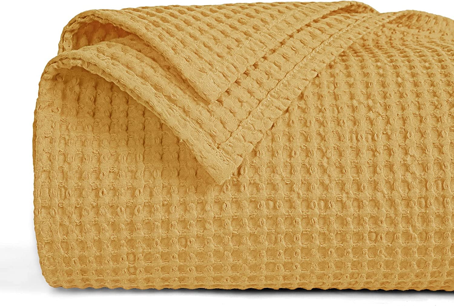 PHF 100% Cotton Waffle Weave Blanket King Size 104 x 90
