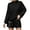 Black, variant on Vedolay Women's Tops Womens Neck 2023 Fall Oversized Sweater Casual Ribbed Knit Pullover Top,Khaki XL