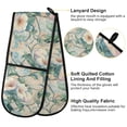thumbnail image 4 of Dailycode Double Sided Oven Mitt with Loop Heat Resistant Kitchen Long Potholders 7" x 35" Soft Pastel Morning Glory Flowers, 4 of 6