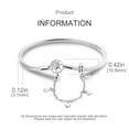 thumbnail image 2 of MULA 925 Sterling Silver CZ Sun Safety Chain Snake Charms Bracelet for Women Gifts for Her, 2 of 5