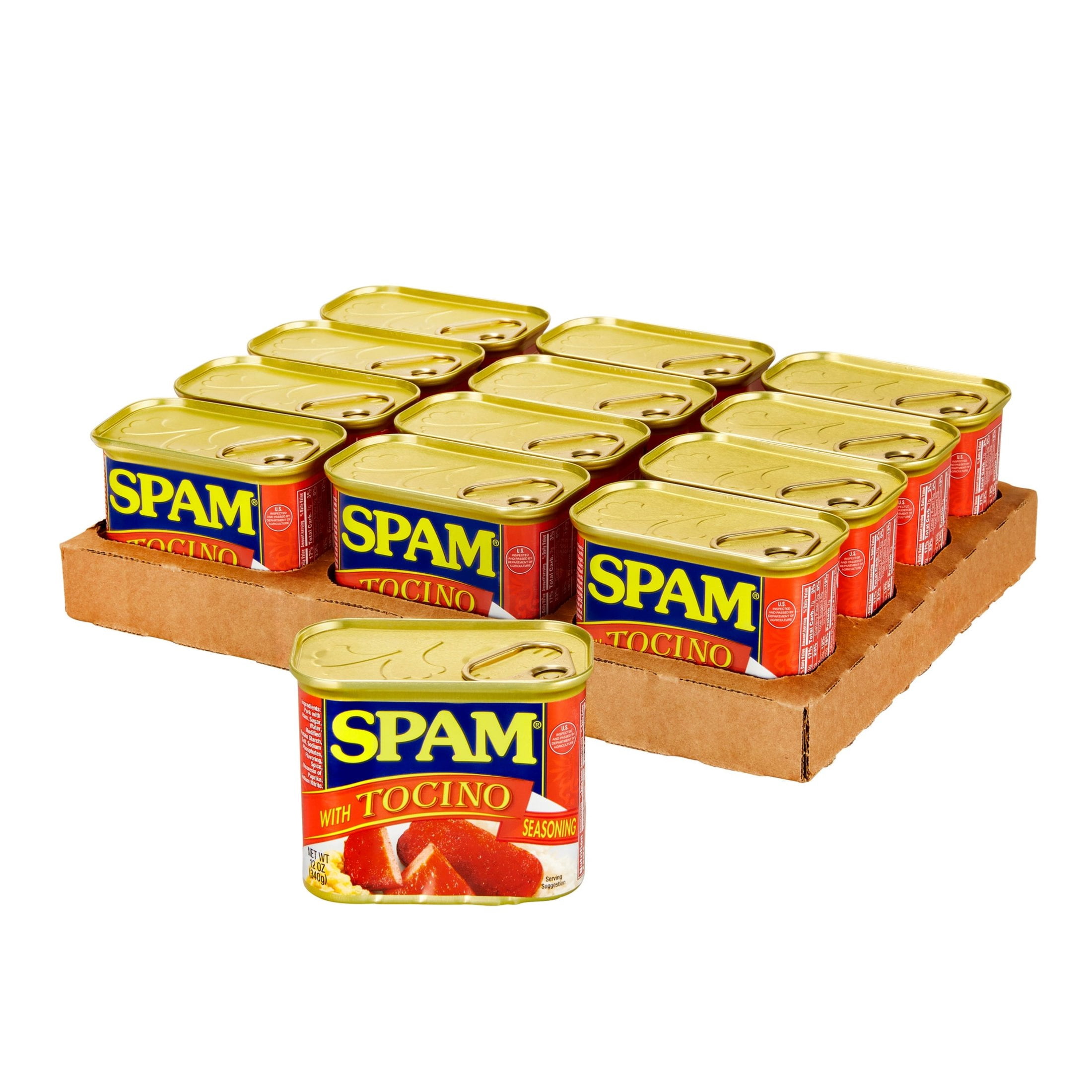 (2 pack) SPAM With Tocino Seasoning, 12 oz Can (12-pack)