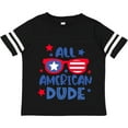 thumbnail image 3 of Inktastic 4th of July All American Dude with Red and Blue Glasses Boys Toddler T-Shirt, 3 of 5