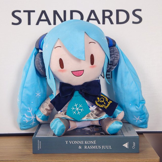 Muñeco de peluche Hatsune Miku de 32cm para niños, peluches suaves de animales de peluche, juguetes de Fufu para Cosplay, regalo de cumpleaños para niños Gong Bohan LED
