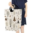 thumbnail image 4 of Yayeee Freestanding Laundry Hamper with Handle Collapsible Large Storage Basket for Clothes, Winter Forest, 4 of 7